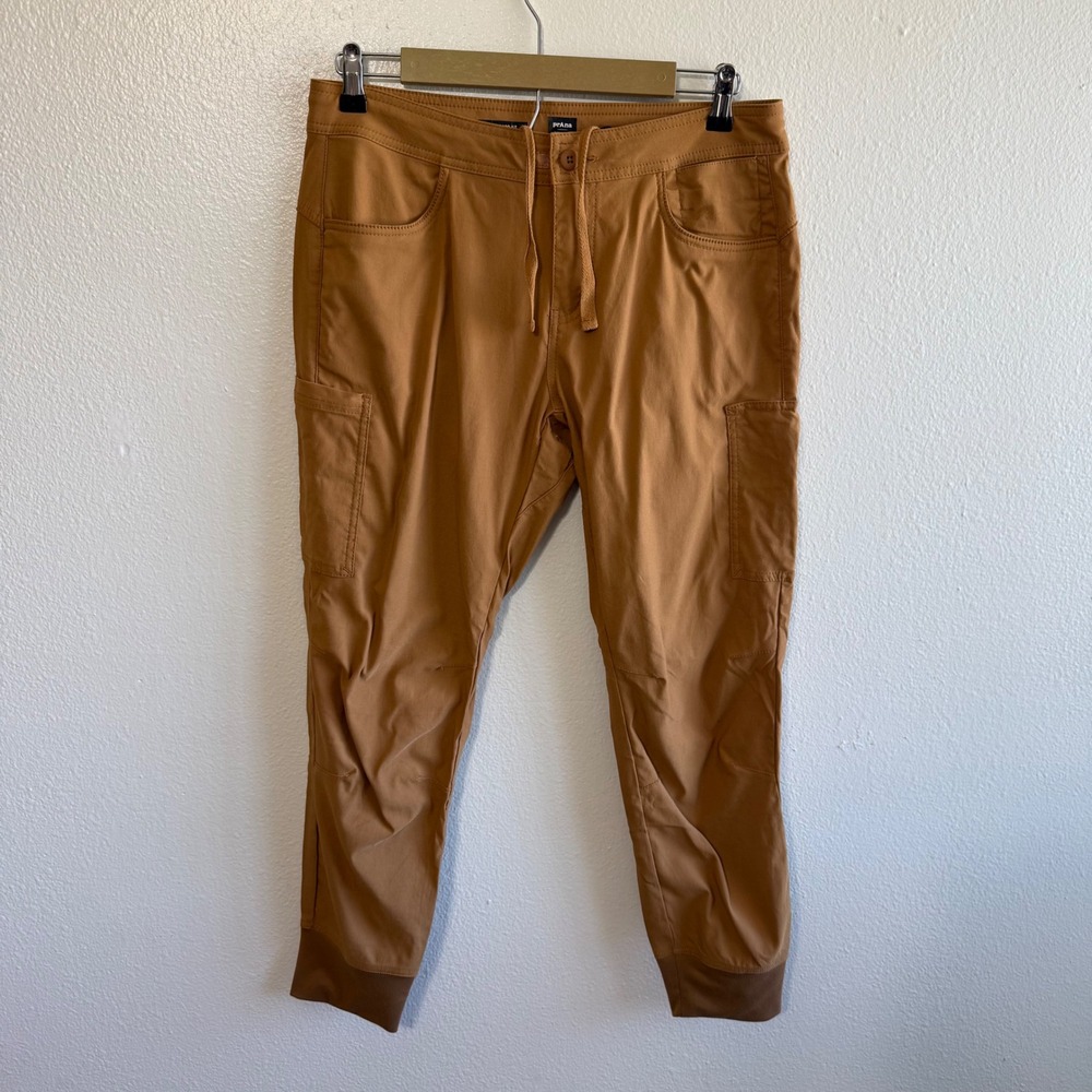 Prana Size 10 Tan Halle Joggers Standard Fit Active Travel Hiking Outdoor